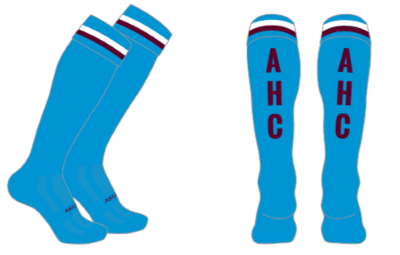 blue AHC socks